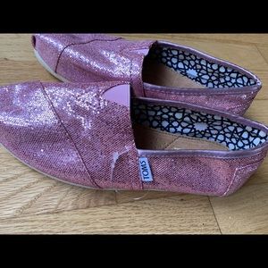 Toms Pink Sparkly Shoes - Women’s Size 7